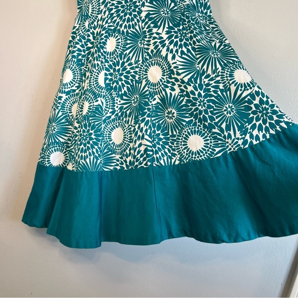 Jones Wear Dress Sleeveless V Neck A Line Midi Dress Blue Sz 4 Halter Dress - Picture 4 of 10